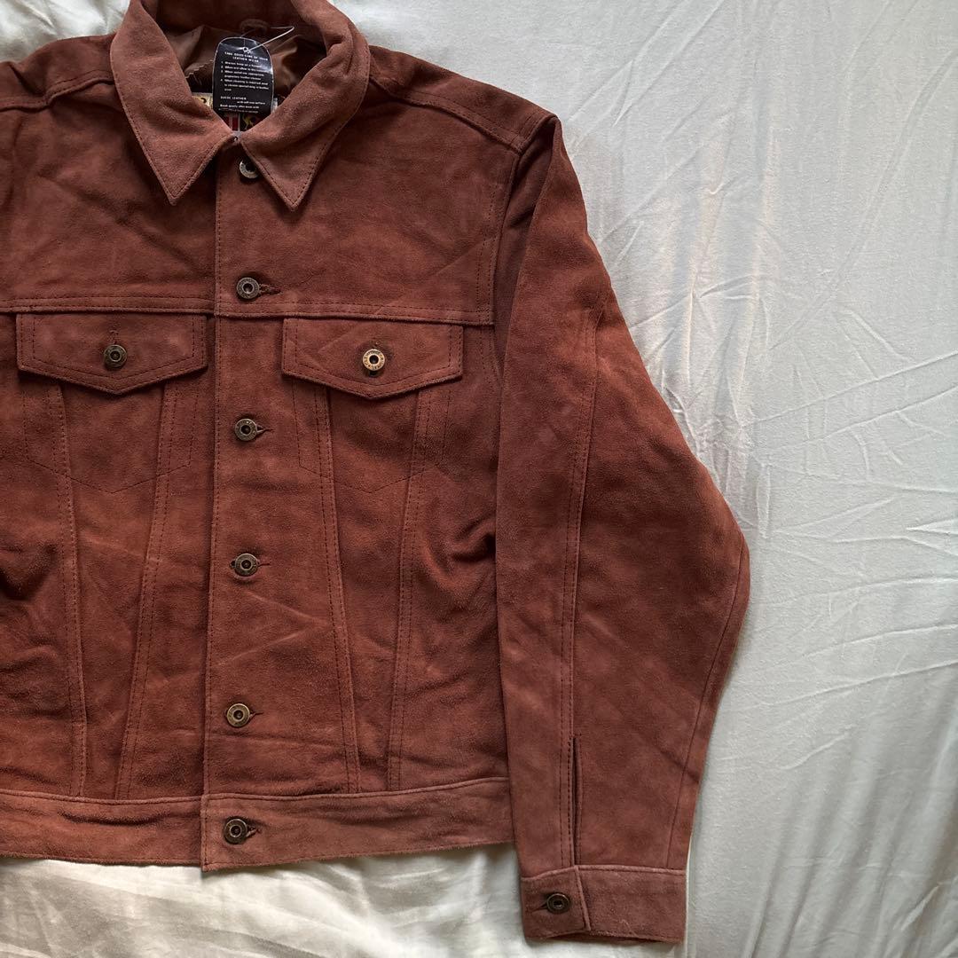 【90s】Alpenrose 3rd型 スウェード トラッカージャケット 本革