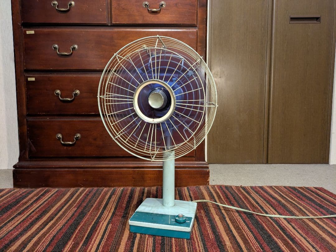 昭和　レトロ　三菱　30cm　扇風機　RM-30F　中古 動作品