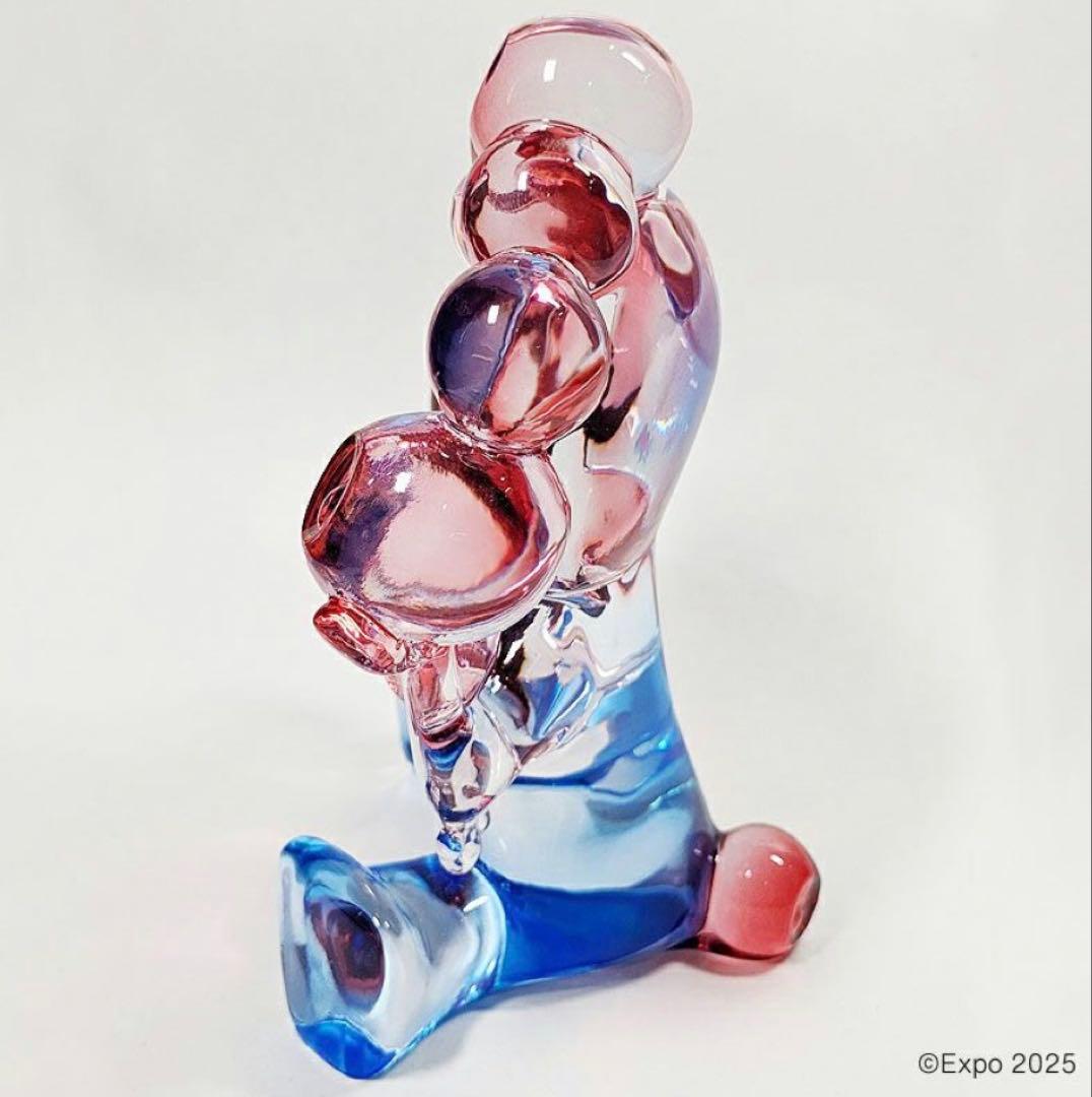 EXPO2025 ミャクミャク　クリアフィギュア / レッド×ブルー