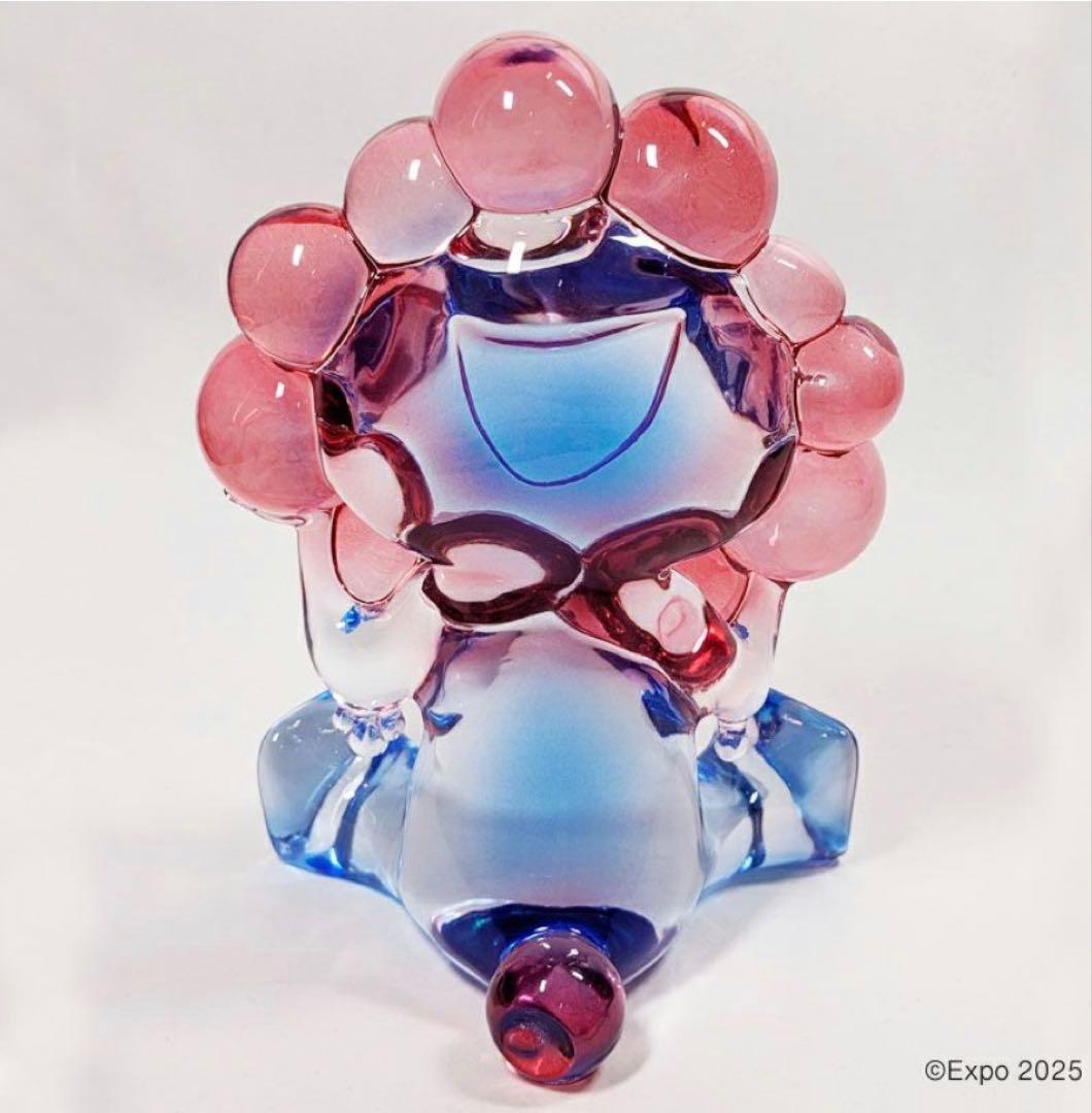 EXPO2025 ミャクミャク　クリアフィギュア / レッド×ブルー