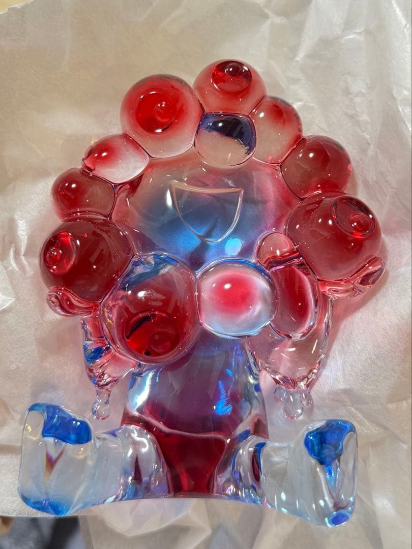 EXPO2025 ミャクミャク　クリアフィギュア / レッド×ブルー