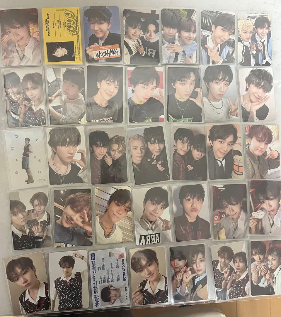 boynextdoor ウナク　トレカ　65枚　封入　まとめ売り