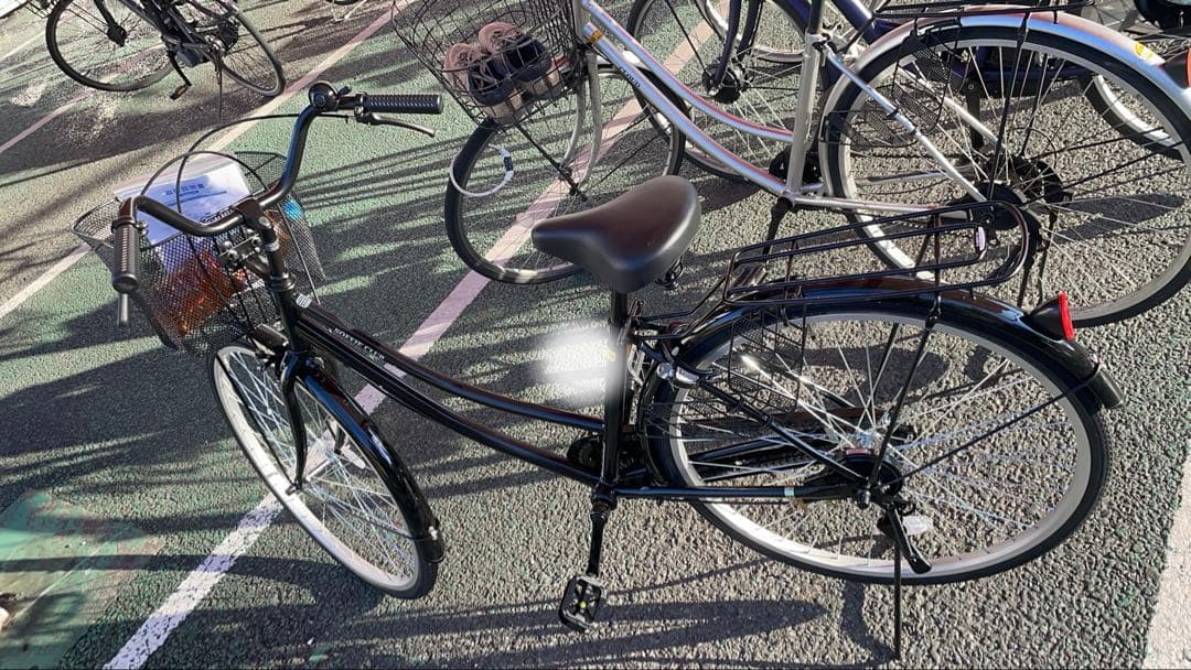 26インチ　シティサイクル 自転車 ブラック　引き取り限定（東京八王子多摩地区）