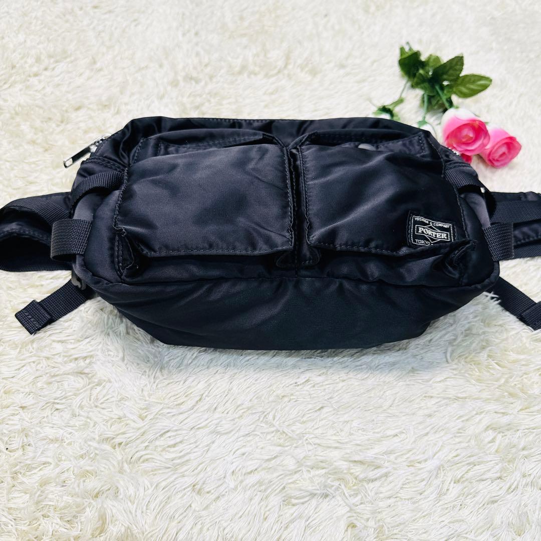 ポーター（PORTER）タンカー　ウエストバッグ　黒　TANKER　ボディバッグ