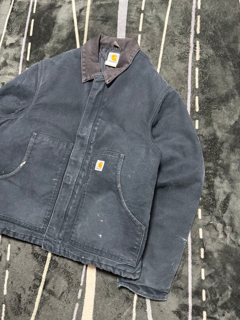 ‼️【ヴィンテージ雰囲気】カーハートトラディショナルジャケット J02BLK