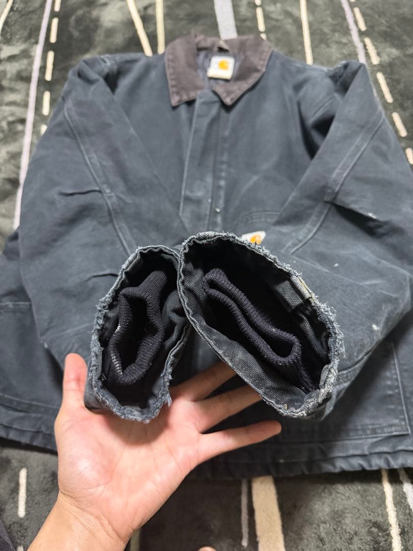 ‼️【ヴィンテージ雰囲気】カーハートトラディショナルジャケット J02BLK