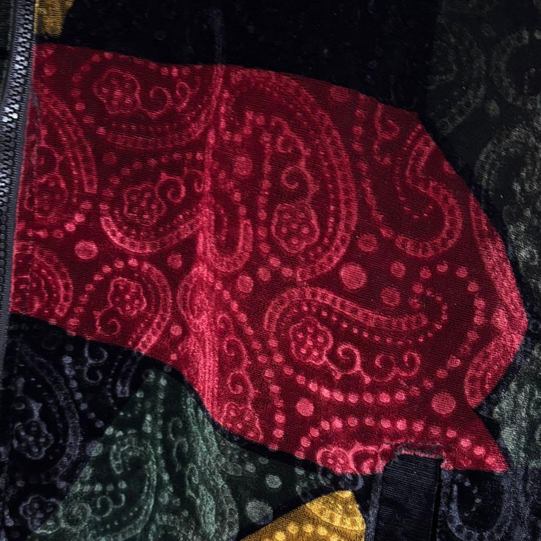 Jackie Vital ヴィンテージ　ベロアジャケット　フルジップ　ペイズリー