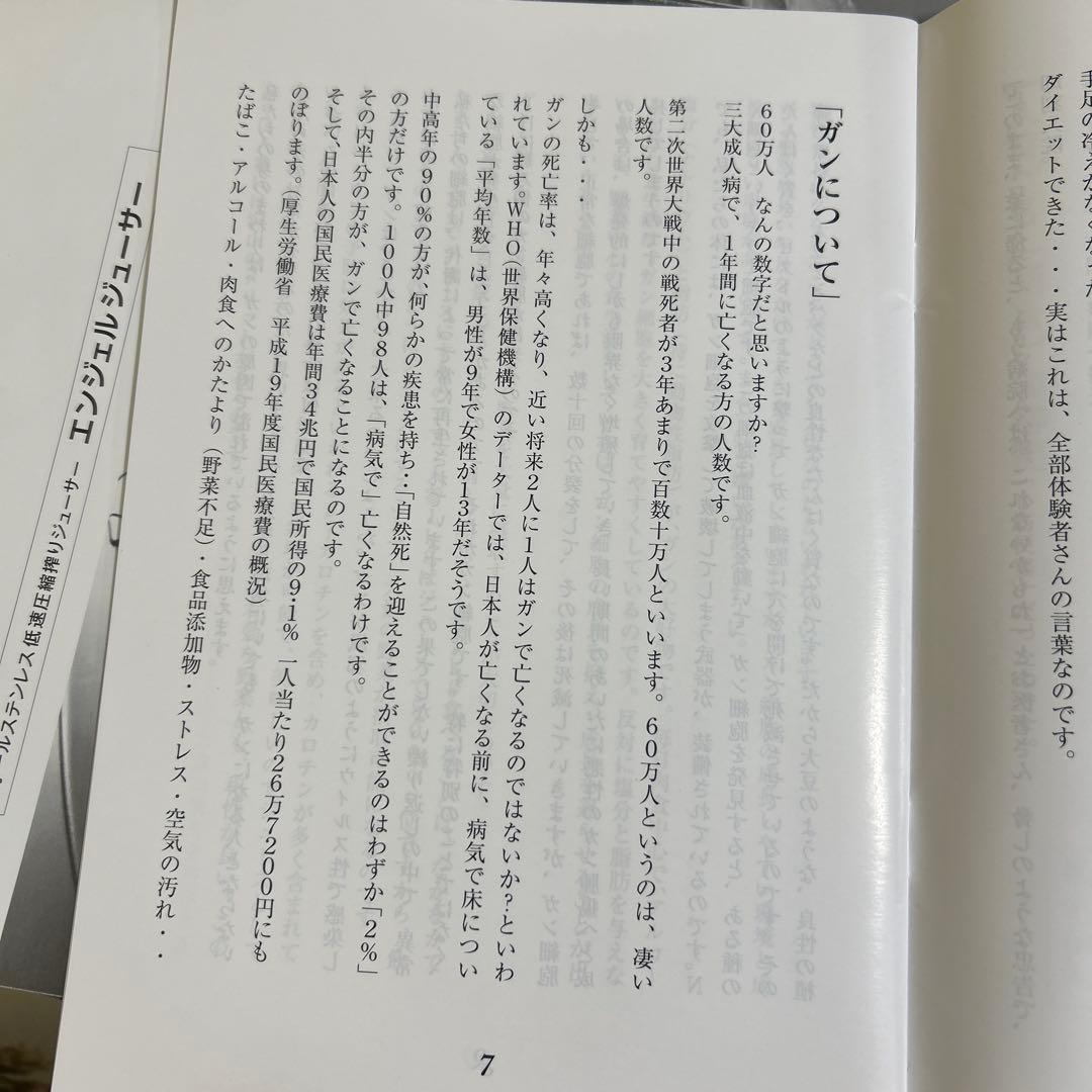 エンジェル　ジューサー ⚫︎追加で果物用ハウジングもお付けします　低速圧縮搾り