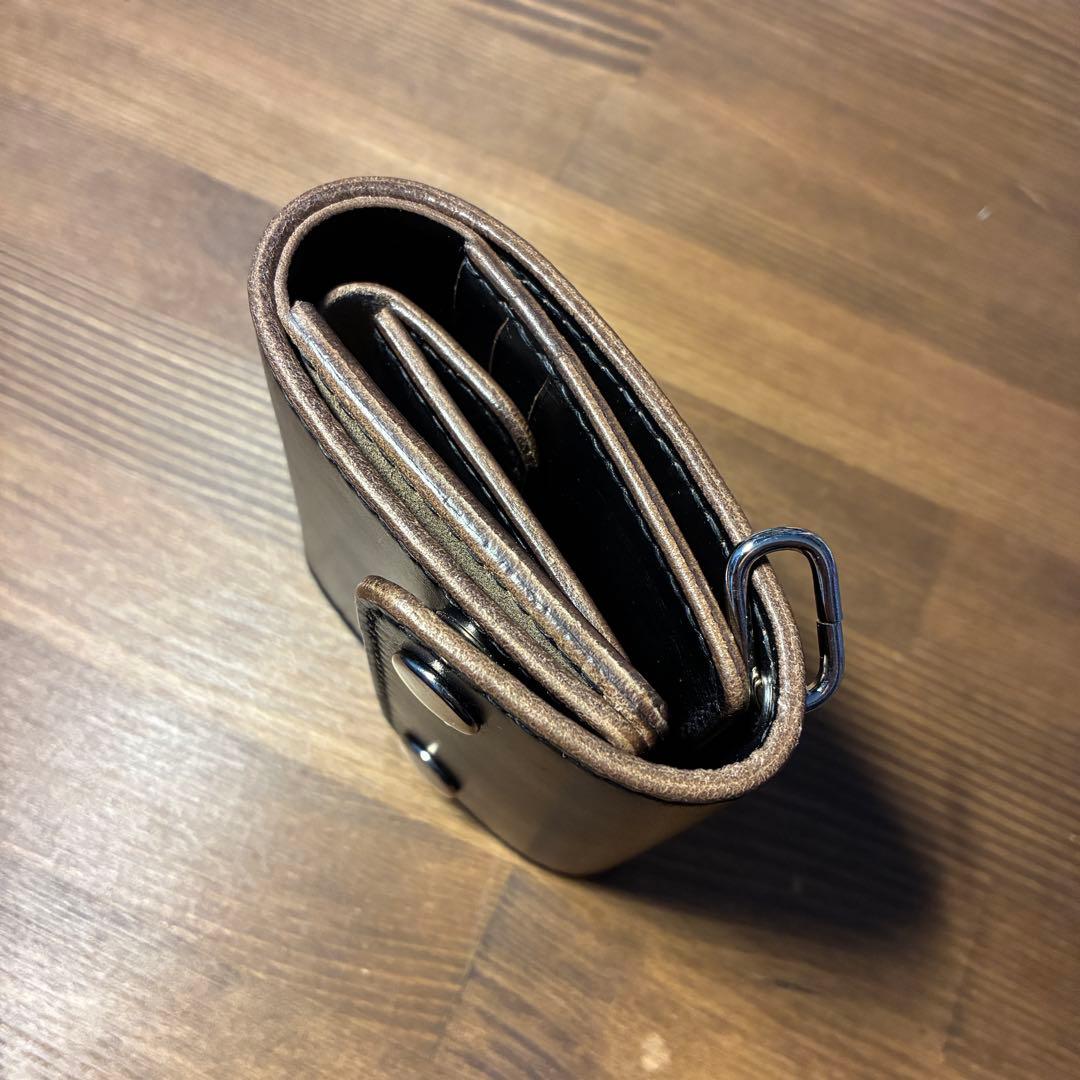 おしコン様オーダー　ショートトラッカーウォレット　ホーウィン社　クロムエクセル