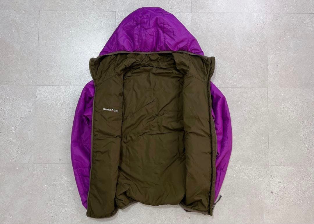 ジャケット・アウター mont-bell down parka purple brown M