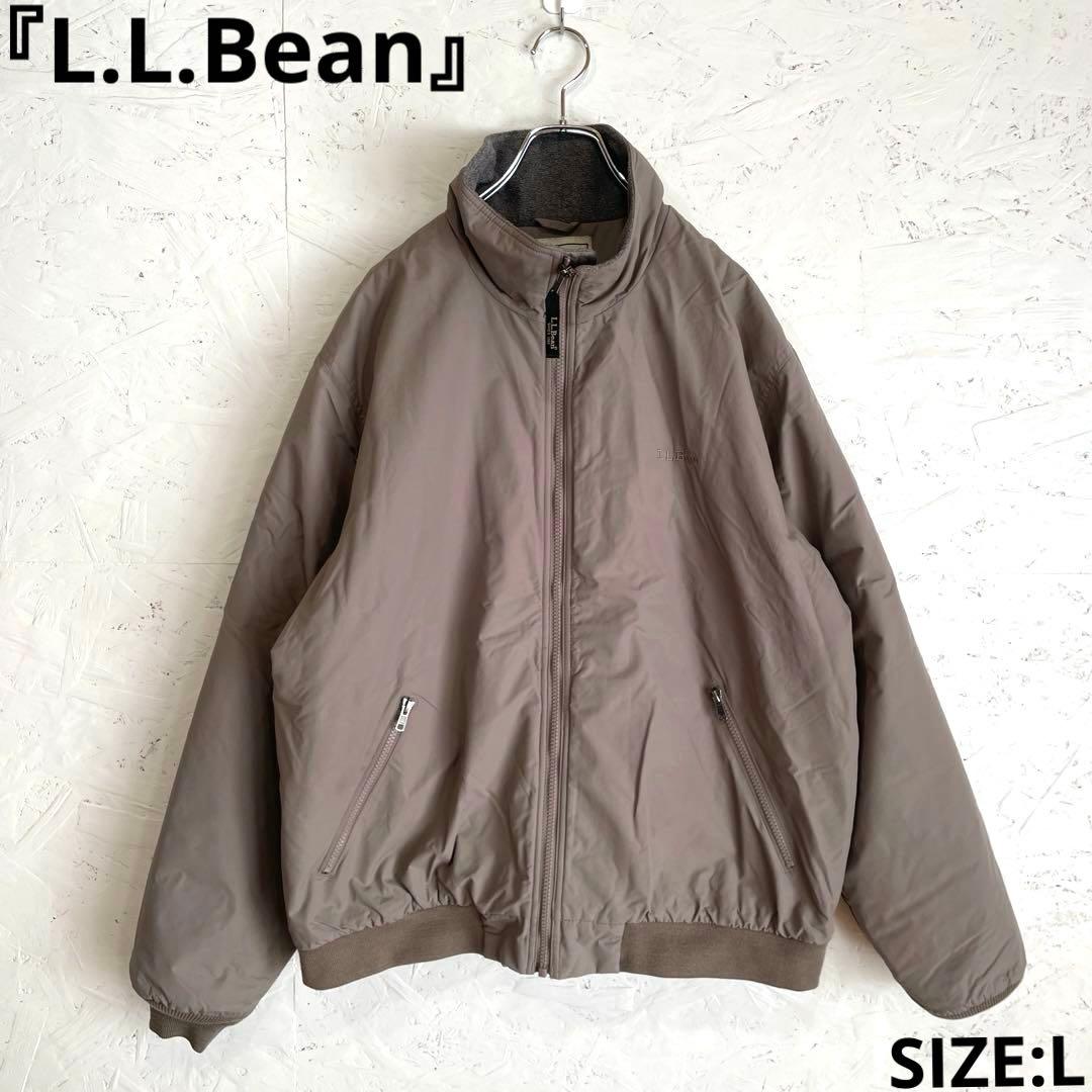 【L.L.Bean】ウォームアップジャケット フリース 中綿ナイロンジャケットL
