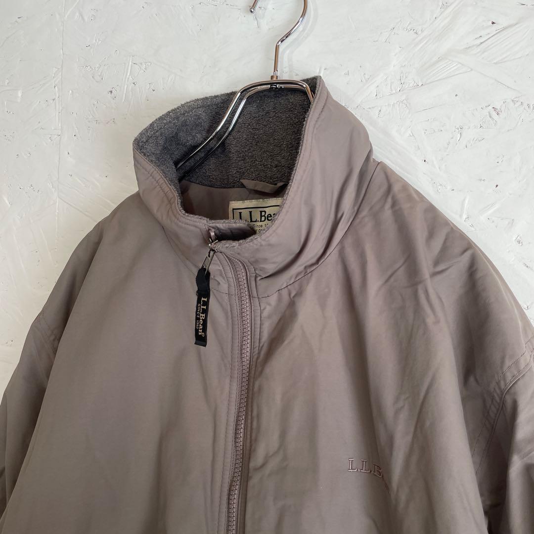 【L.L.Bean】ウォームアップジャケット フリース 中綿ナイロンジャケットL