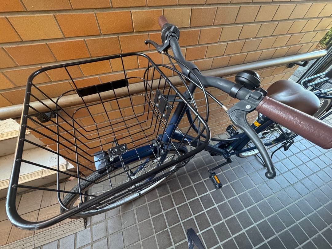 (世田谷区引渡し)ネイビーブルー 26インチ シティサイクル