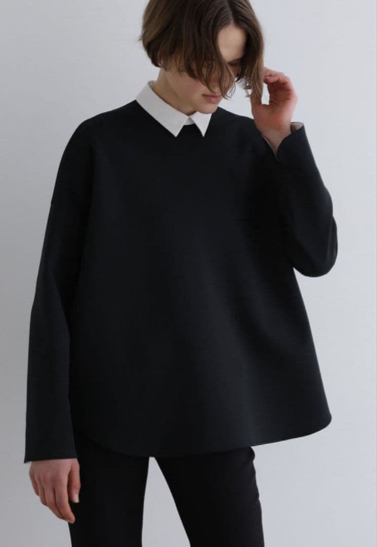 LE PHIL ルフィル スキューバダンボールブラウス 黒