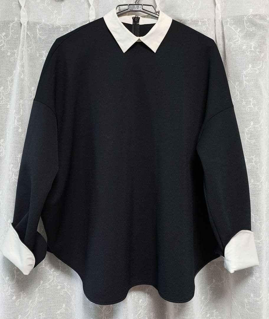 LE PHIL ルフィル スキューバダンボールブラウス 黒