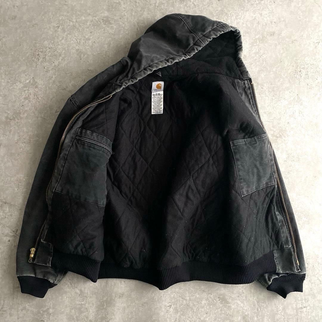 GOODフェード カーハート アクティブ ジャケット 黒 ブラック XL