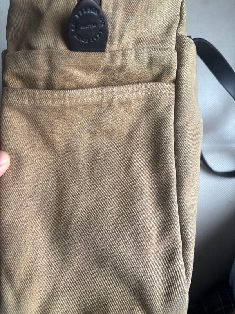 ピ*牧様 ベージュキャンバストートバッグfilson フィルソンラギッドツイル