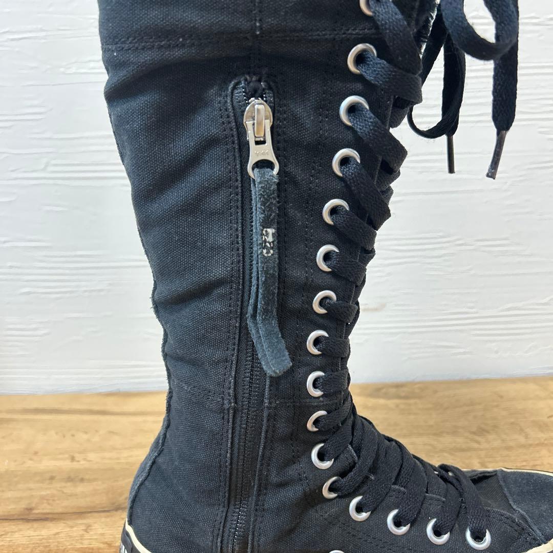 コンバース CONVERSE ファー ロングスニーカー Y2K 23.5