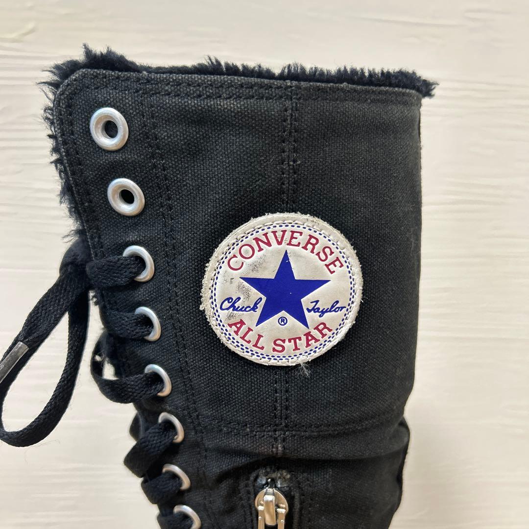 コンバース CONVERSE ファー ロングスニーカー Y2K 23.5