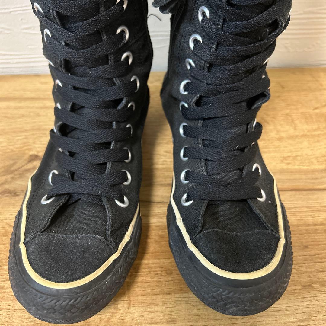 コンバース CONVERSE ファー ロングスニーカー Y2K 23.5