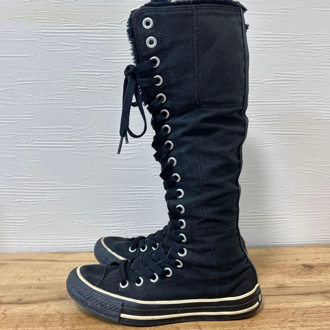コンバース CONVERSE ファー ロングスニーカー Y2K 23.5