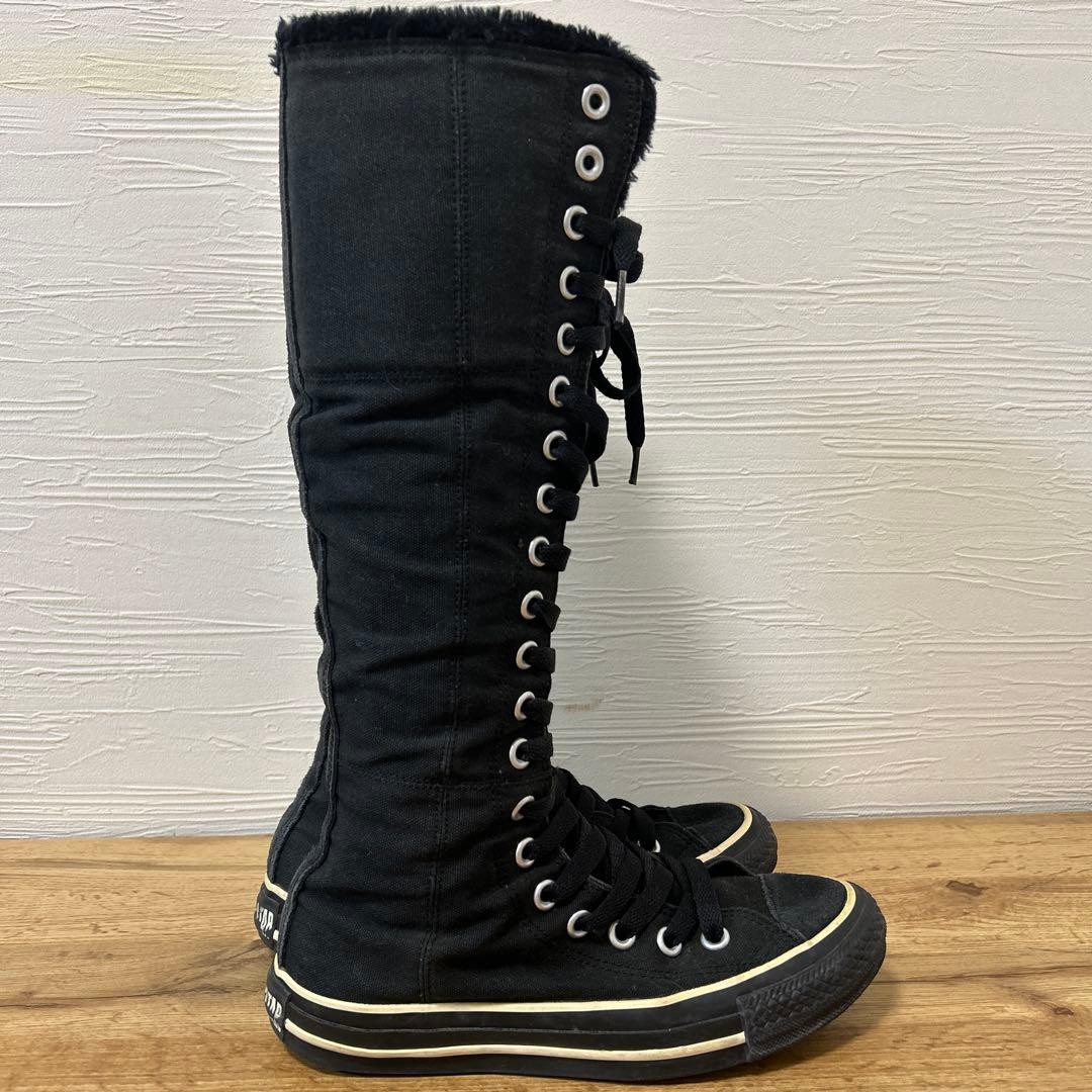 コンバース CONVERSE ファー ロングスニーカー Y2K 23.5
