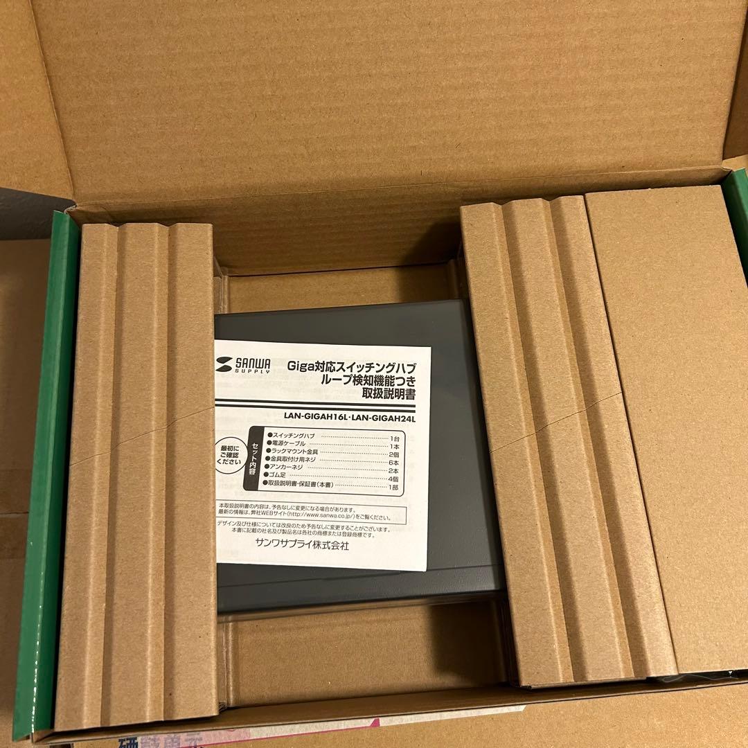 新品 サンワサプライ スイッチングハブ 16ポートLAN-GIGAH16L