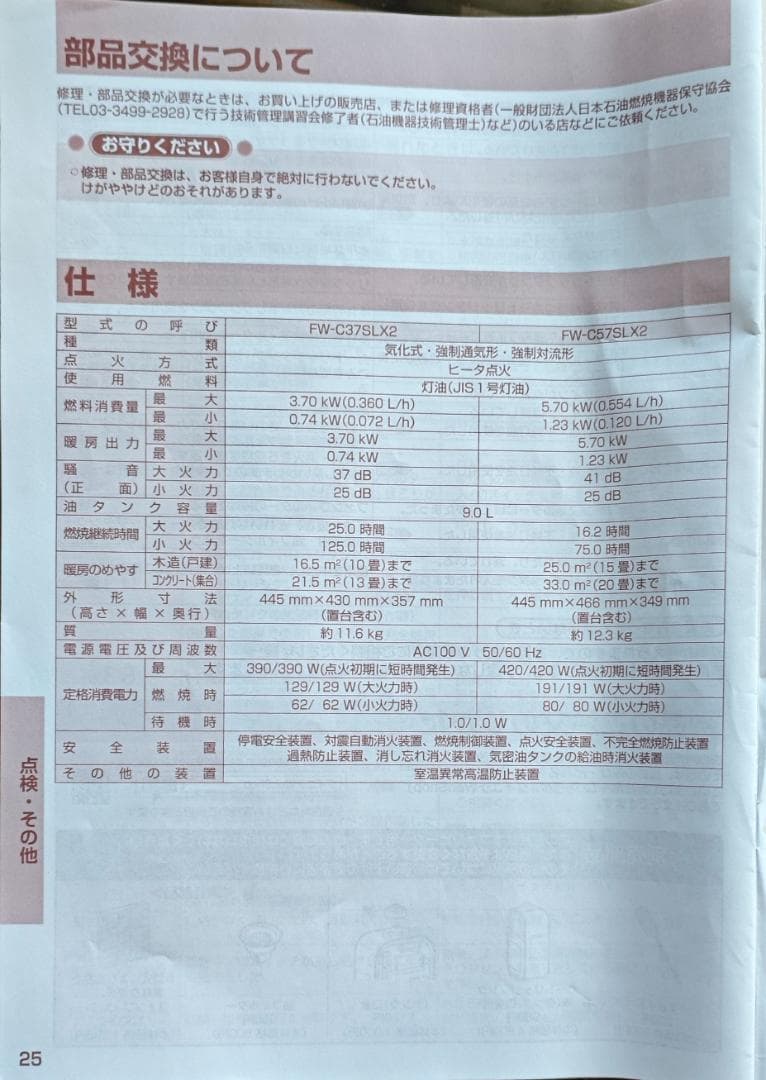 石油ファンヒーター　ブルーヒーターDainichi製FW-C57SLX2 20畳