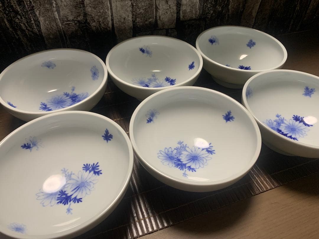 深川製磁 マーガレット 小鉢 深鉢 6客 未使用