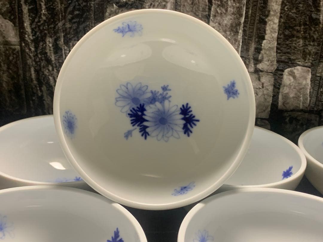 深川製磁 マーガレット 小鉢 深鉢 6客 未使用