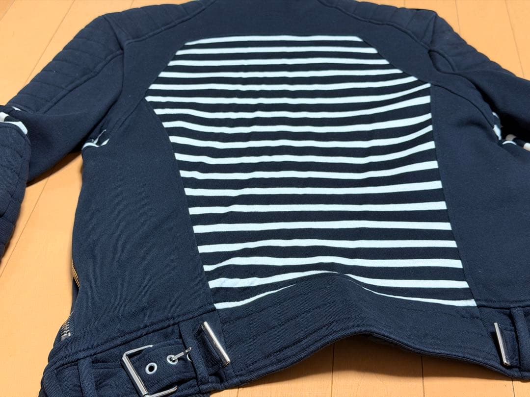 BALMAIN バルマン コットン ライダースジャケット XS