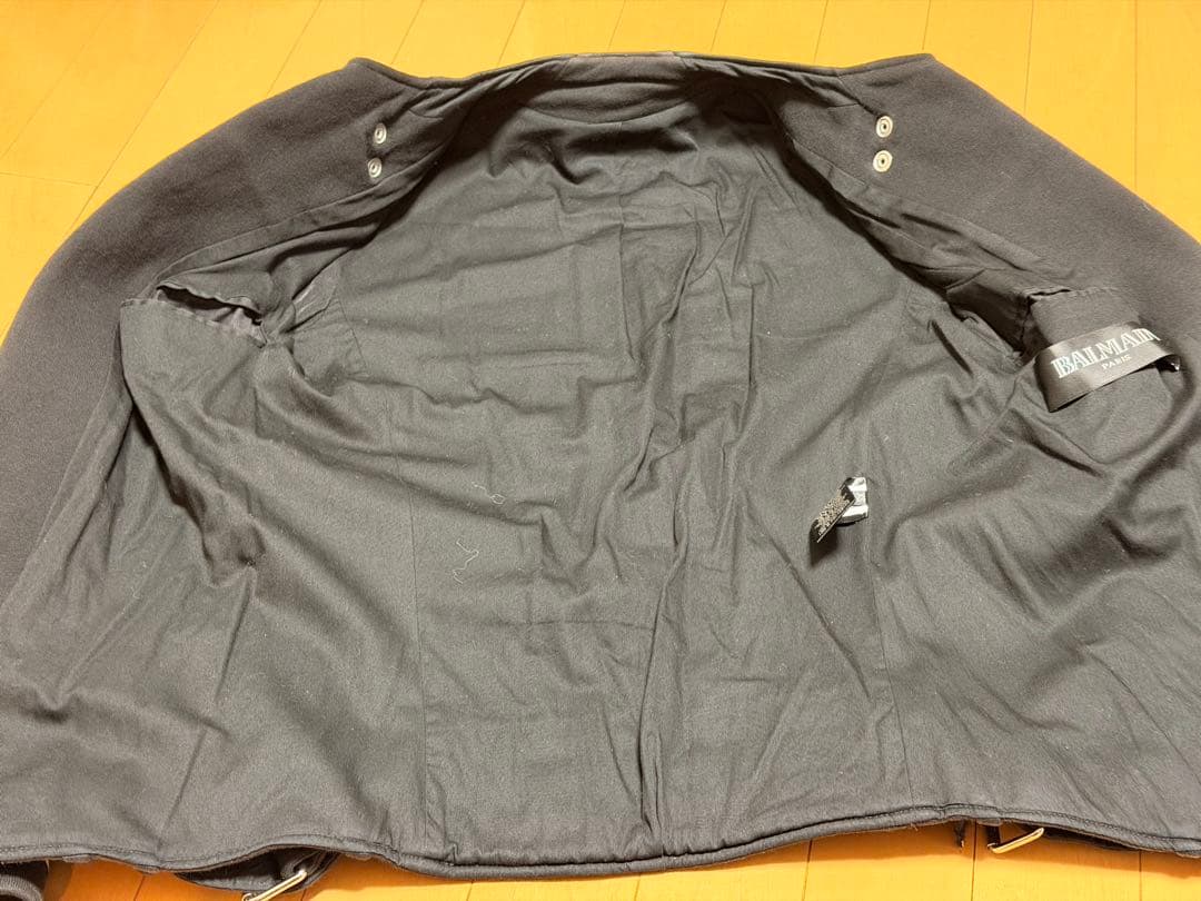 BALMAIN バルマン コットン ライダースジャケット XS