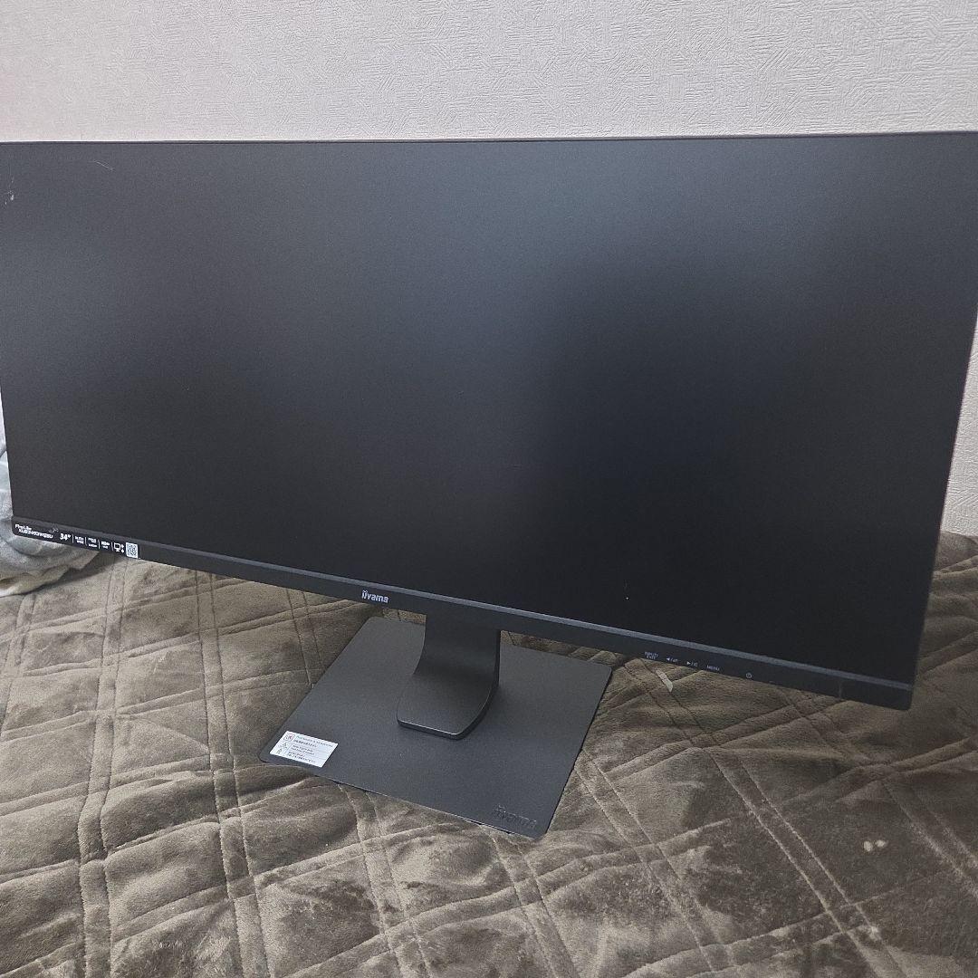 iiyamaモニター34インチワイドXUB3493WQSU/訳有り