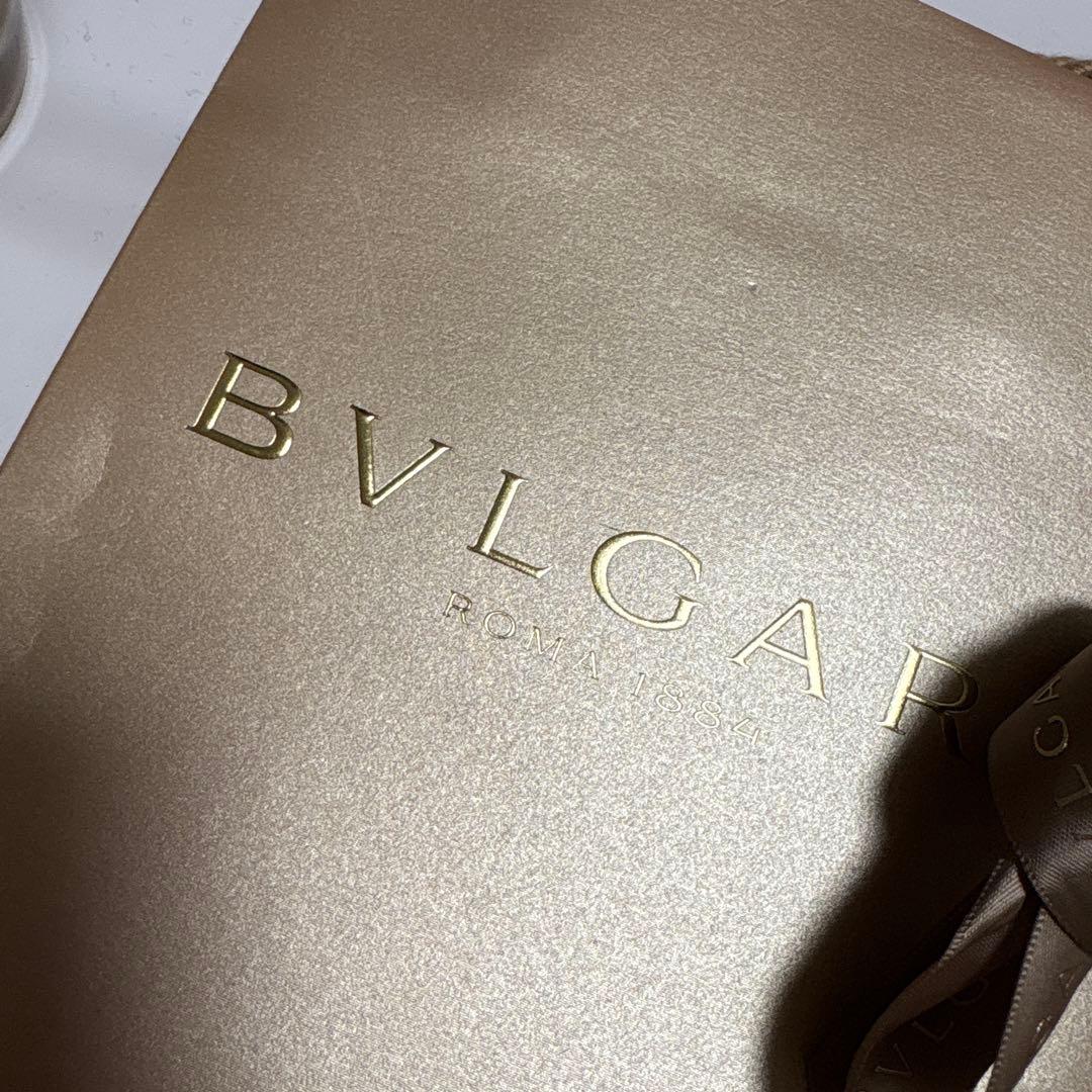 BVLGARI ネイビー レザー 名刺入れ