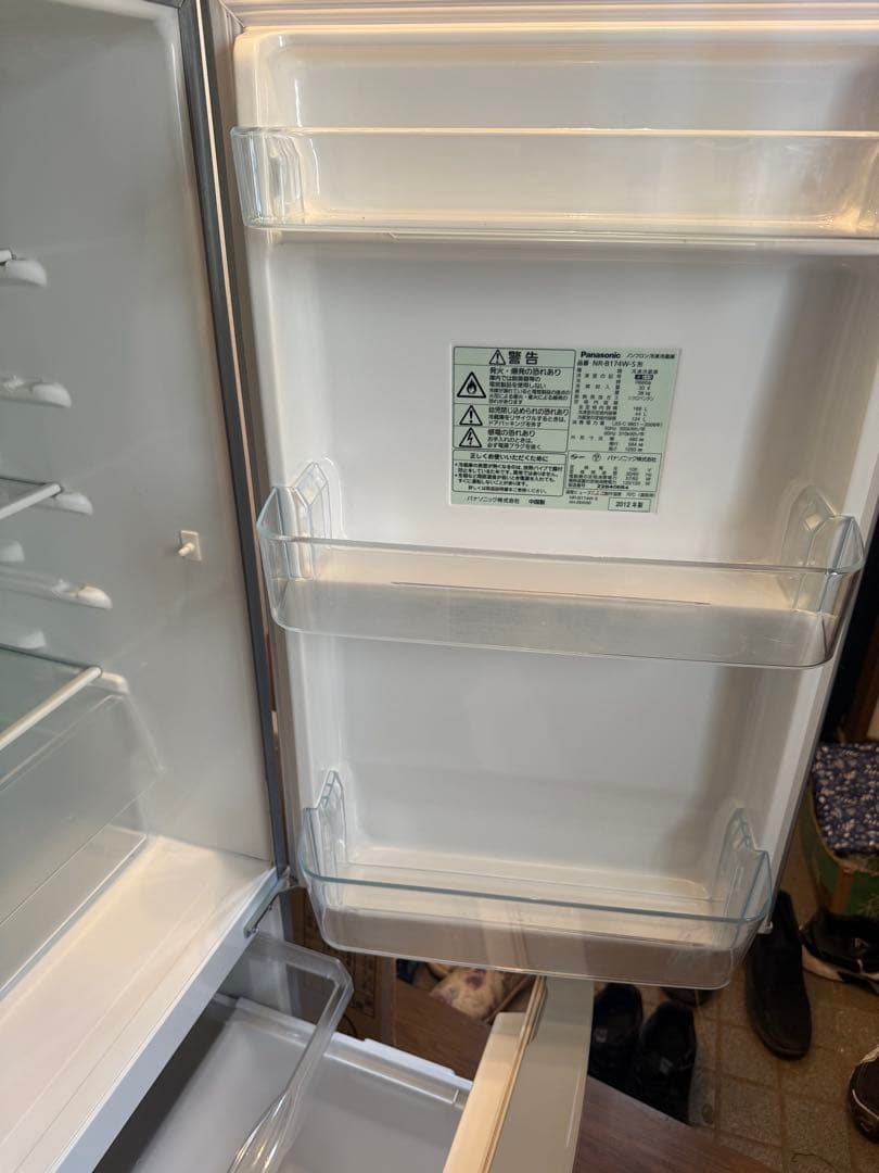 Panasonic 冷蔵庫 2ドア シルバー(168リットル) 使用歴あまり無し