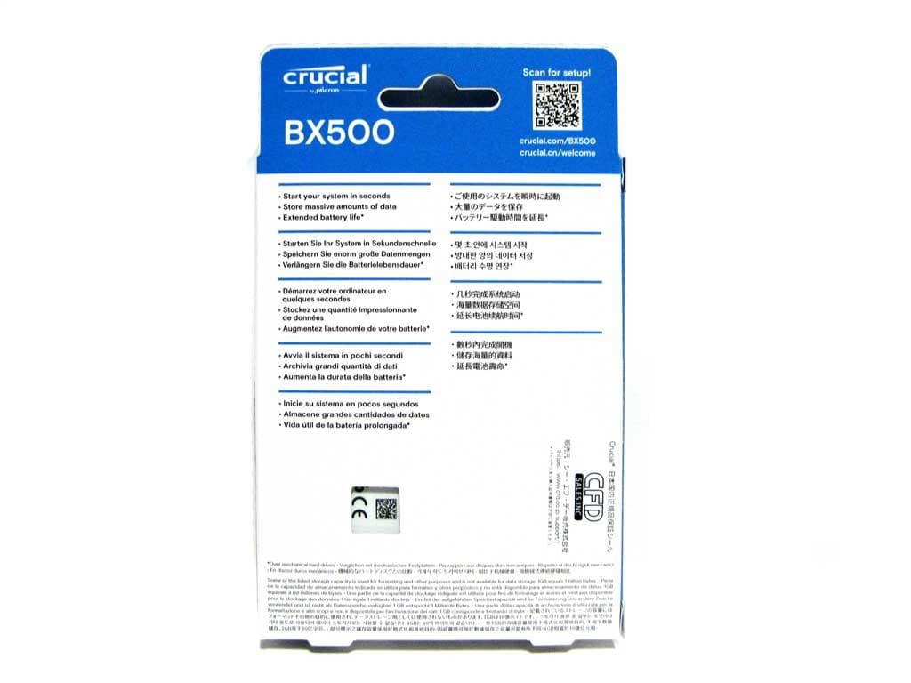 新品 Crucial BX500 1TB 2.5インチ SSD