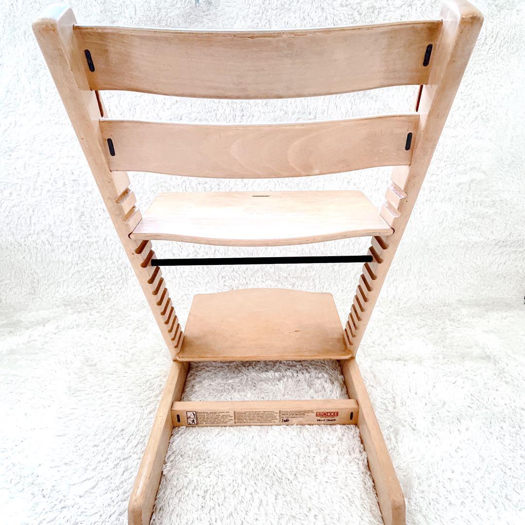 人気 ストッケ トリップ トラップ 旧型 ホワイトウォッシュ ベビーセット付き