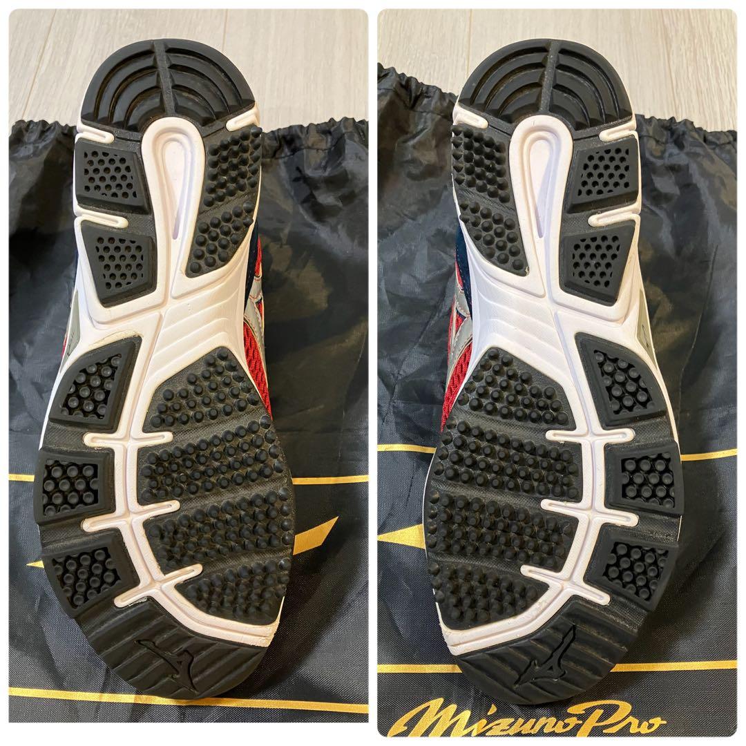 【TT8J】ミズノプロ オーダー 野球 アップシューズ 赤