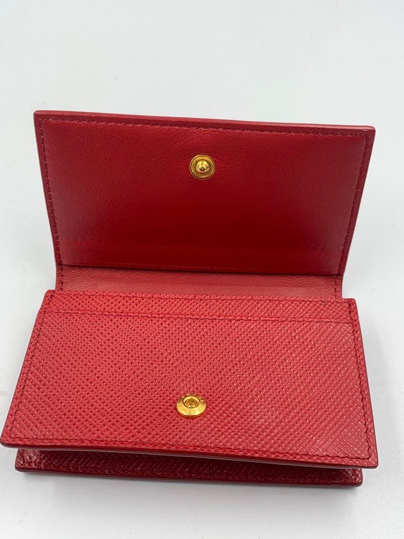 プラダ PRADA カードケース 名刺入れ 赤 レッド