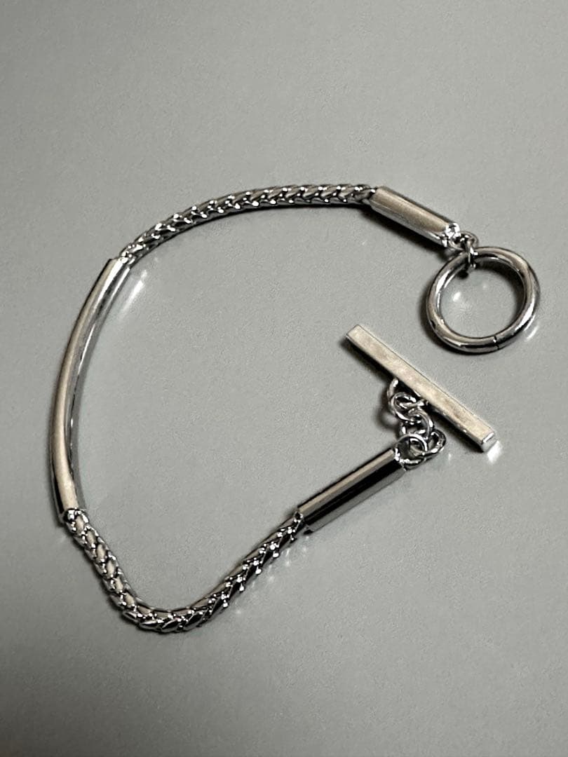 【美品】SAINT LAURENT チューブチェーンブレスレット　メンズ