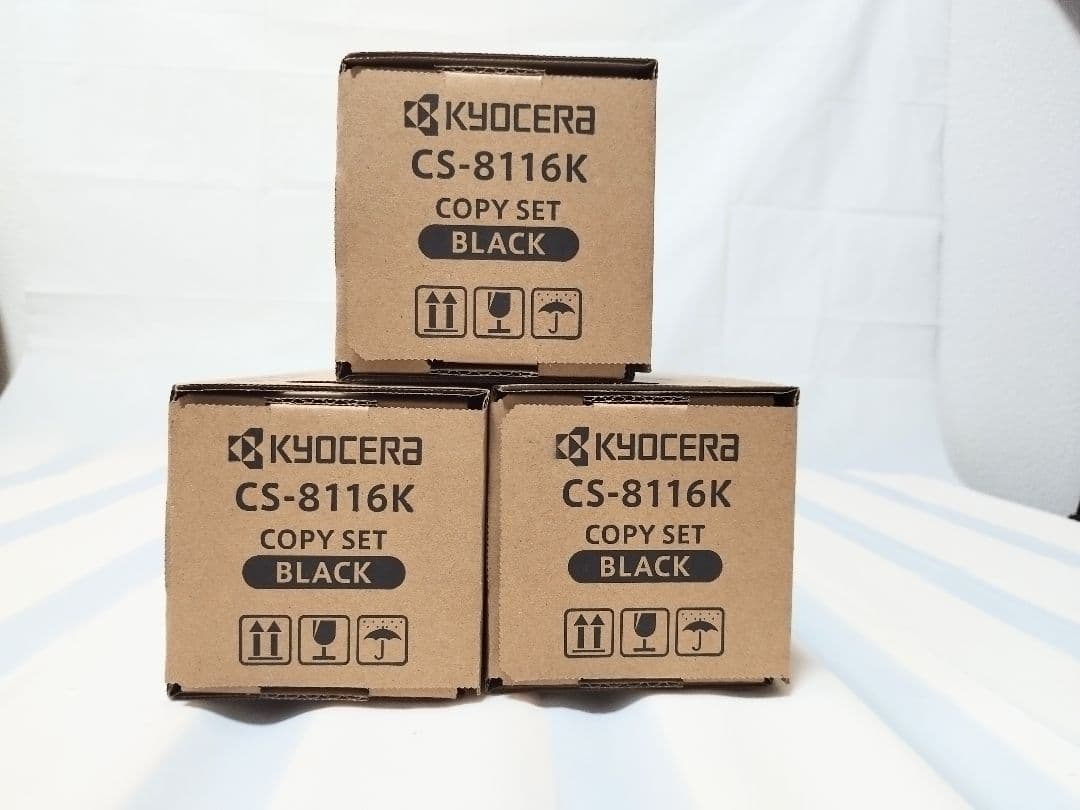 新品 京セラ 純正トナー CS-8116K ブラック ３箱
