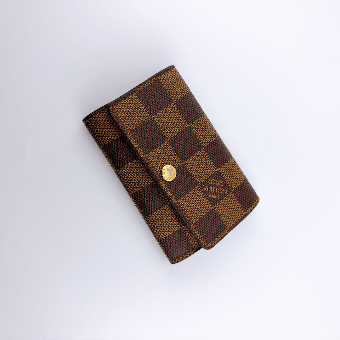 【極美品】ルイヴィトン ダミエ エベヌ ミュルティクレ6 キーケース