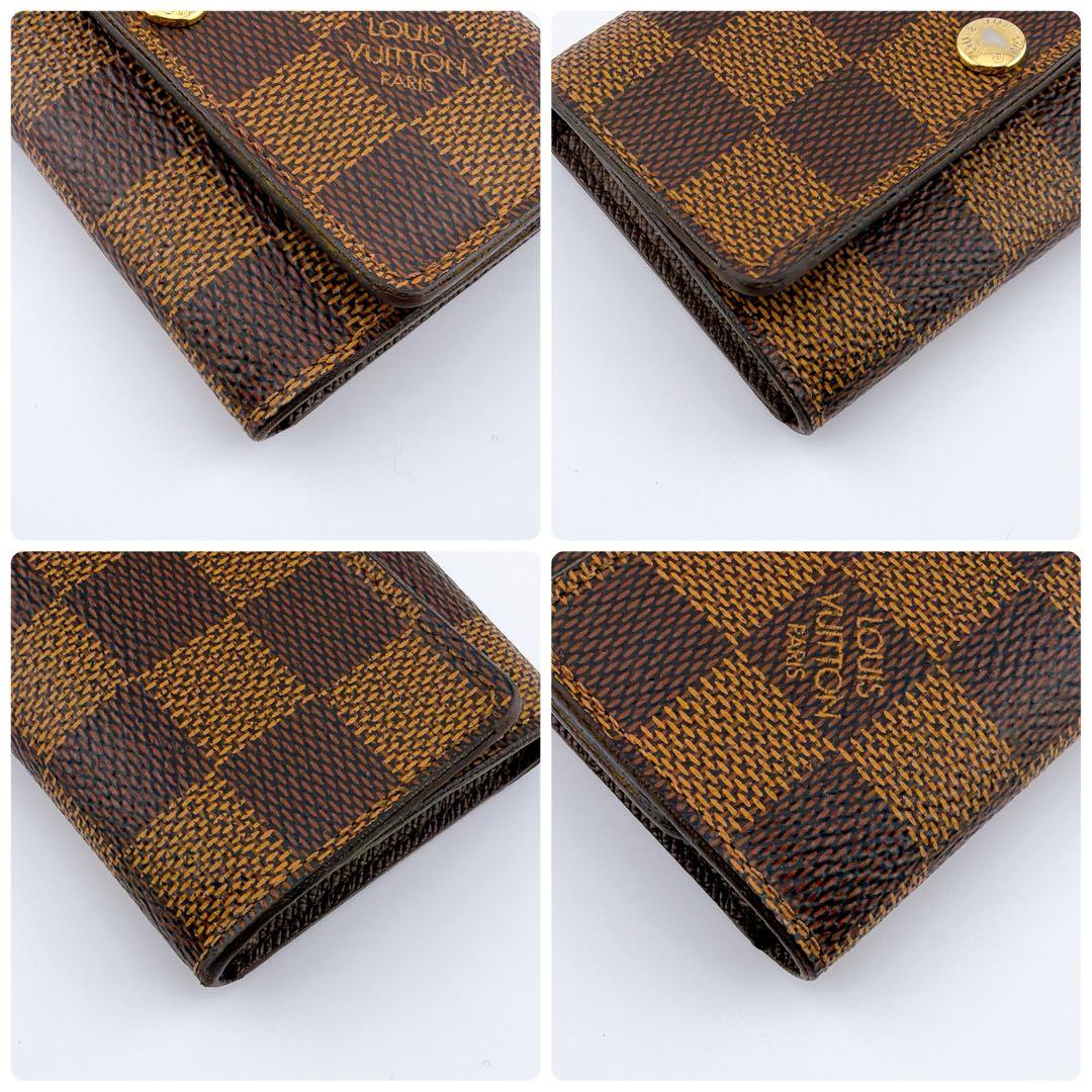 【極美品】ルイヴィトン ダミエ エベヌ ミュルティクレ6 キーケース