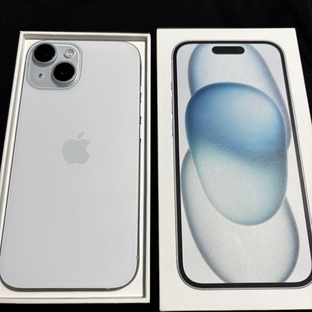 Apple iPhone15 128GB BLUE バッテリー99% 本体
