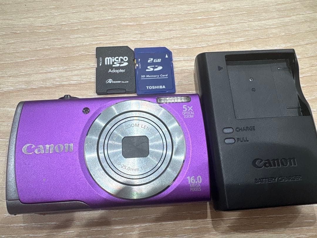 Canon PowerShot A3500 IS パープル おまけ付き 2/11