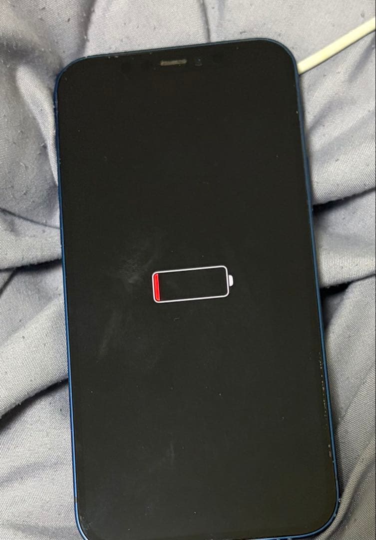 ド*n様 値下げ交渉ありApple iPhone 12 ブルー 本体 ジャンク品