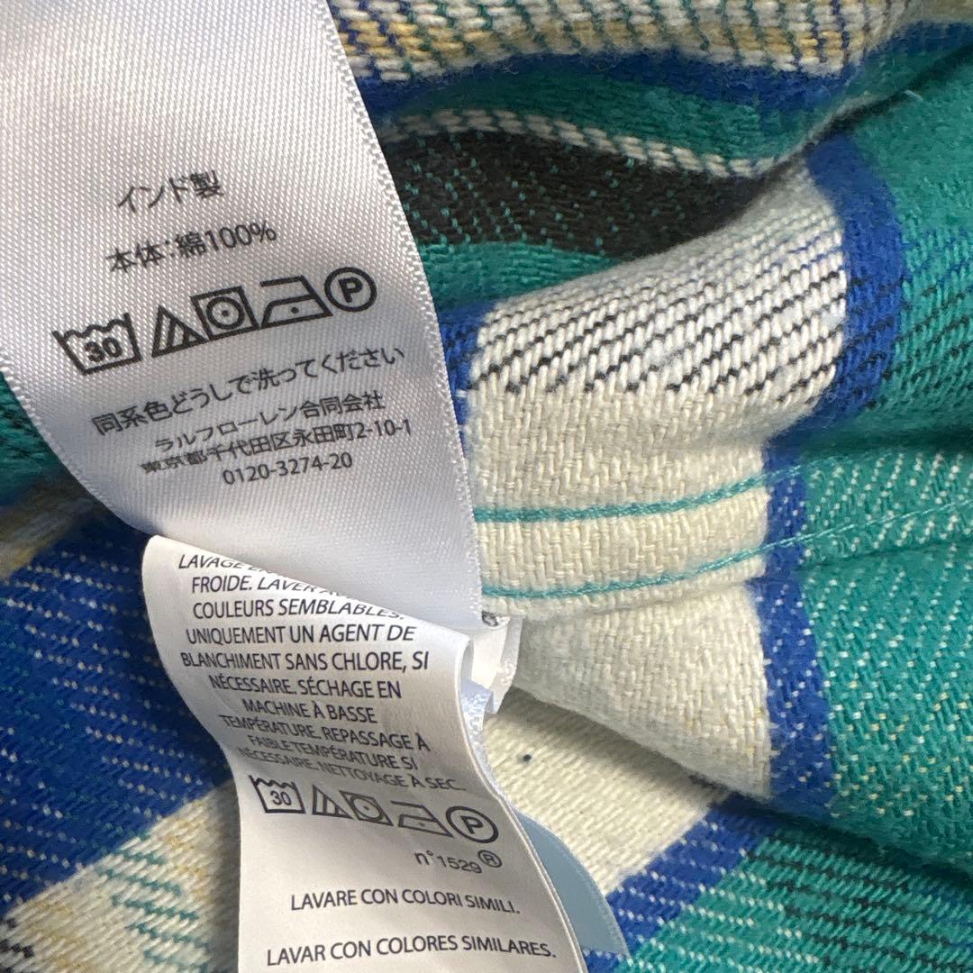 【新品】現行QR ポロバイラルフローレン　フランネルシャツ　Sサイズ