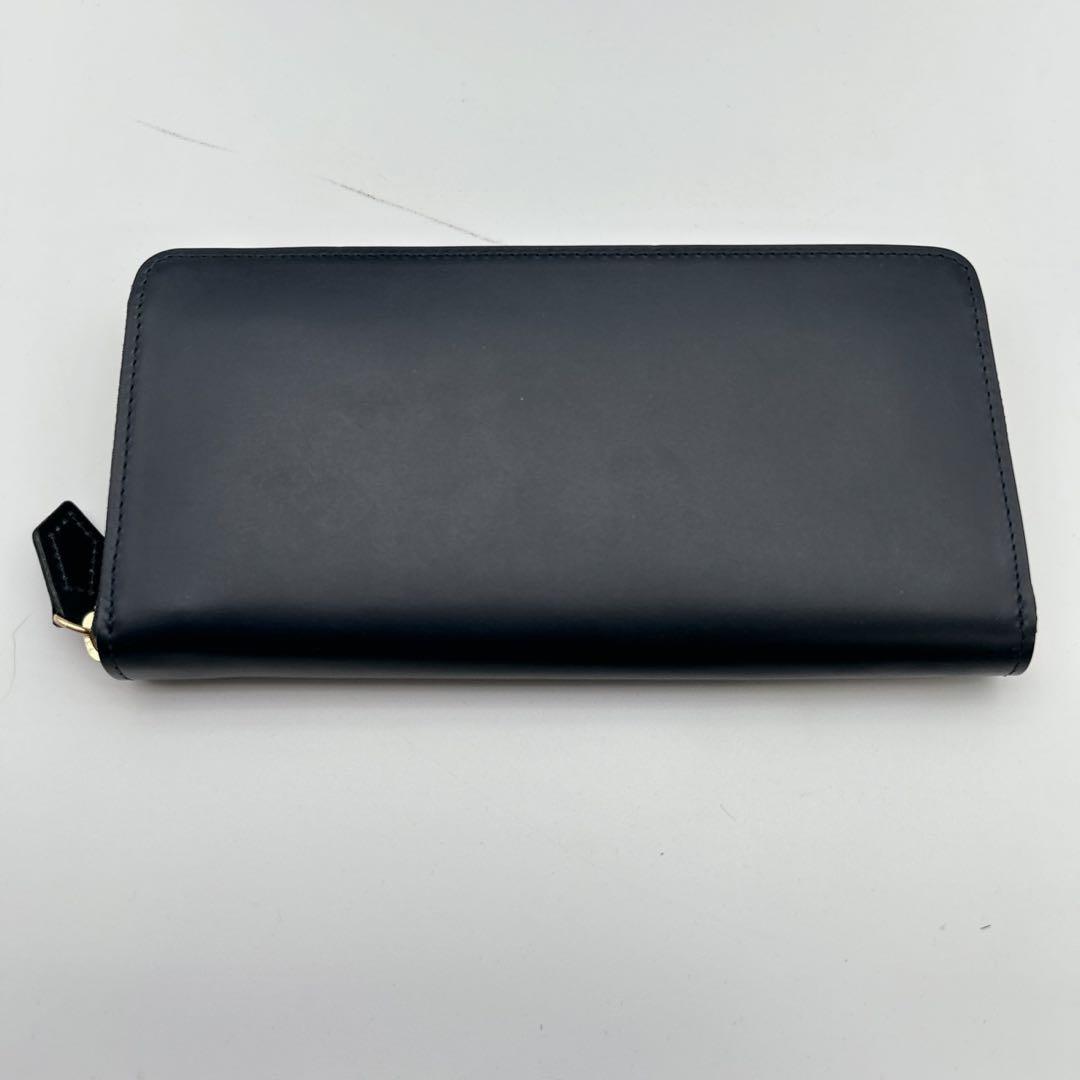 ココマイスター ラウンドファスナー 長財布 レザー ブラック