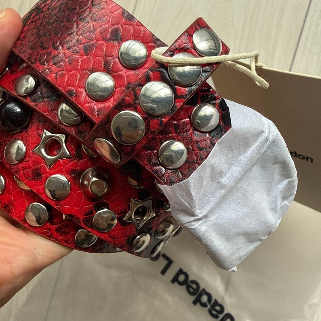 新品 Jaded London Red Mamba ベルト JMA6027