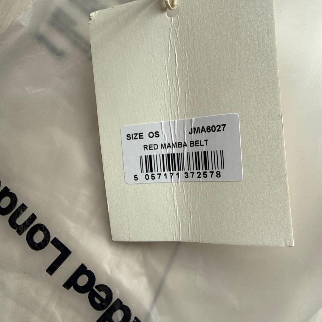 新品 Jaded London Red Mamba ベルト JMA6027